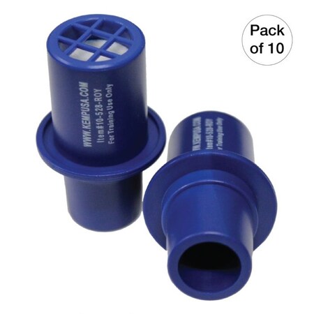 Kemp CPR Training Valves, Royal Blue, PK 10 10-528-ROY